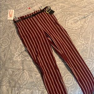 Burgundy Ankle pants